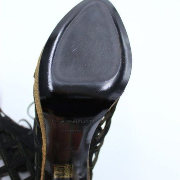 Burberry Prorsum Peep Toe Cage Booties Sz 10 NWOT - Picture 5 of 7